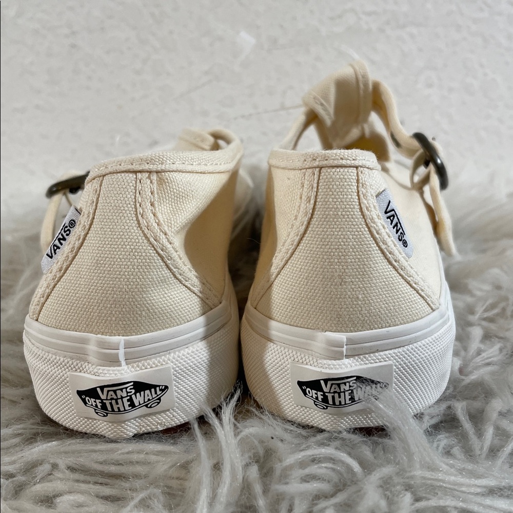 VANS Mary Jane Style 93 Buckle Strap Women’s Shoes White Canvas Size 9 NEW - Picture 6 of 15